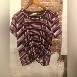Stripped Crop Top Never Worn Boutique Southern